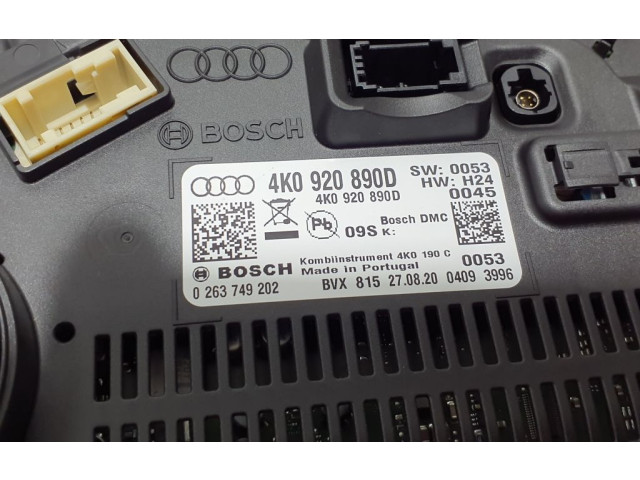 Панель приборов 4K0920890D Audi A7 S7 4K8