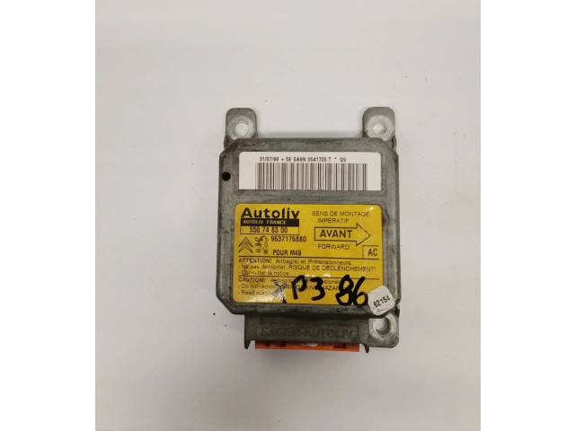 Блок подушек безопасности 9637176880 Citroen Berlingo