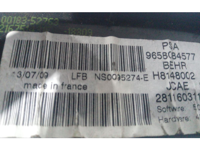 Блок управления климат-контролем 9658084577 Citroen C4 I