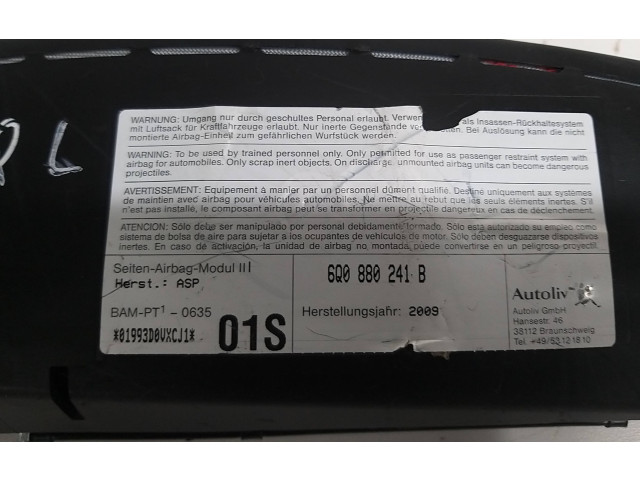 Подушка безопасности в сиденье 6Q0880241B Skoda Fabia Mk2 (5J)