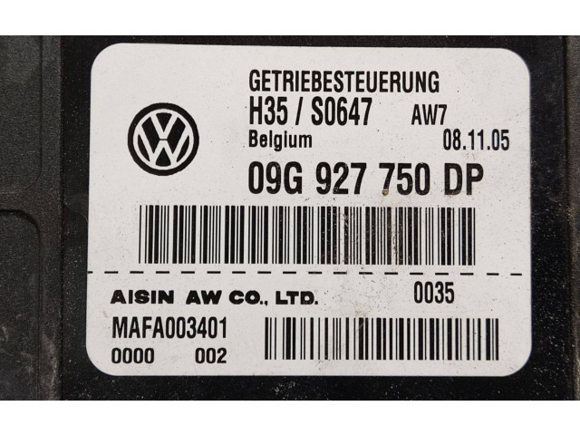 Блок управления коробкой передач 09G927750DP, H35S0647 Skoda Octavia Mk2 (1Z)