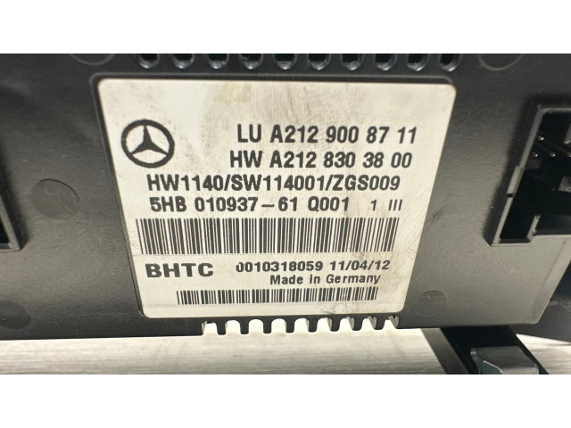Блок управления климат-контролем A2128303800, 5HB01093761   Mercedes-Benz E C207 W207