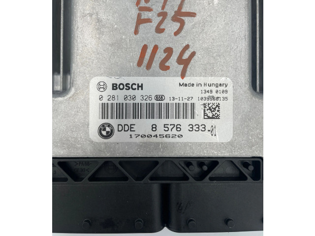 Блок управления двигателя 8576333, 170045620   BMW X3 F25
