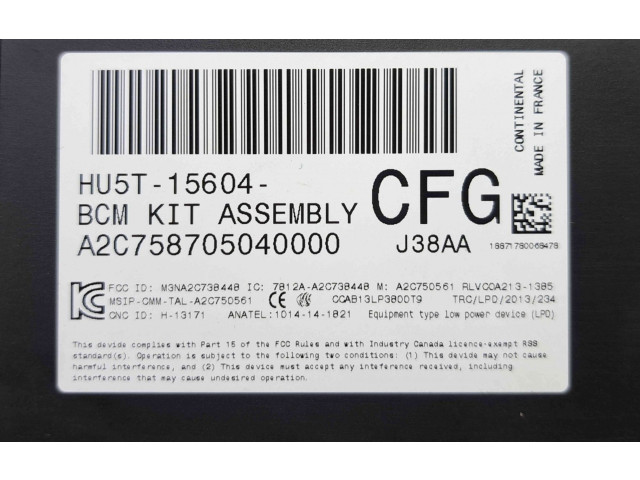 Pojistková skříňka Řídící jednotka BSM HU5T15604CFG Ford S-MAX 2018