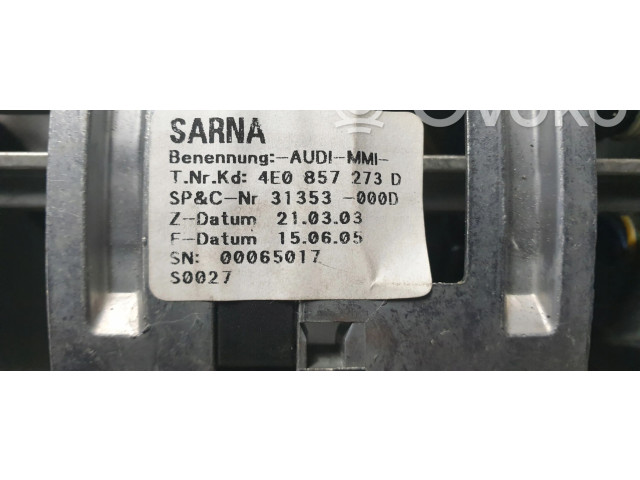 Дисплей 4E0857273D Audi A8 S8 D3 4E
