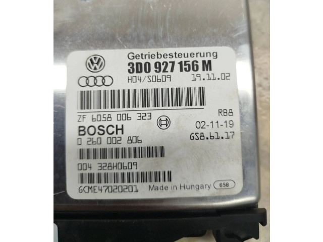 Блок управления коробкой передач 3D0927156M, 6058006323 Volkswagen Phaeton