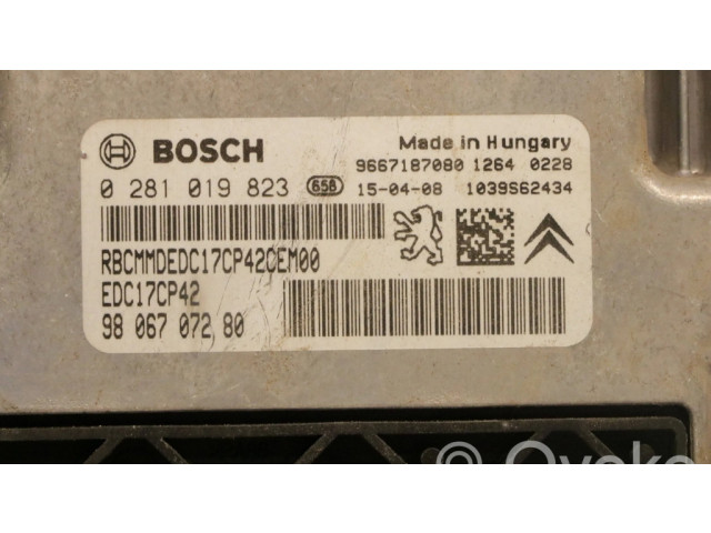 Řídící jednotka 0281019823 Peugeot 508 2012