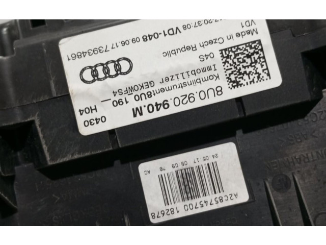 Панель приборов 8U0920940M Audi Q3 8U