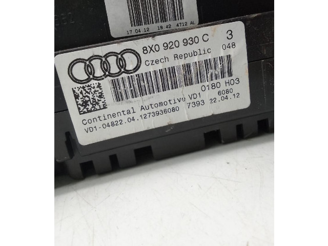 Панель приборов 8X0920930C   Audi A1       