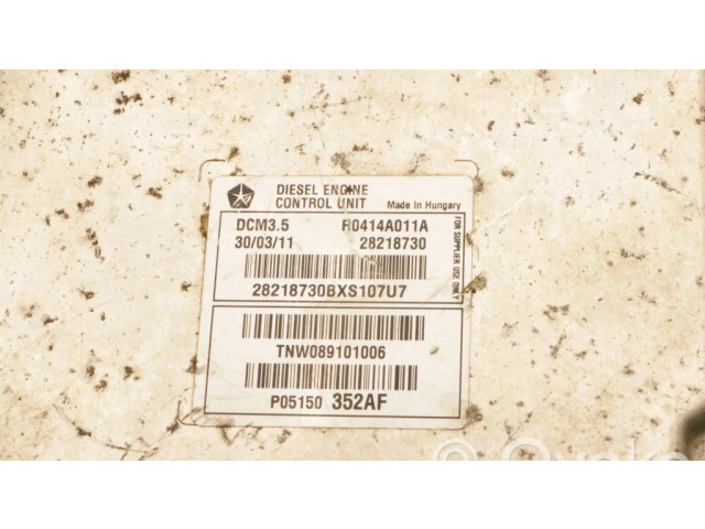Блок управления двигателя r0414a011a, 28218730 Jeep Compass