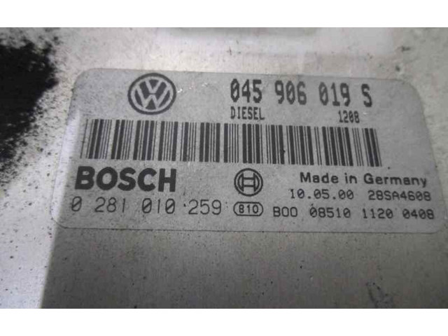 Блок управления двигателя 045906019S, 0281010259 Volkswagen Lupo