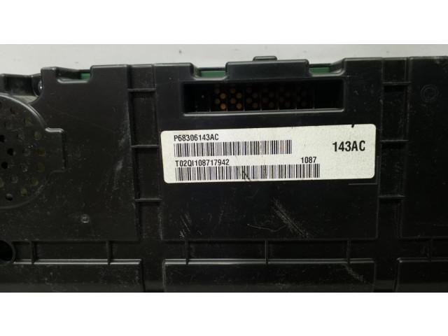Přístrojová deska Dodge Challenger 2017 P68306143AC, A2C92881101