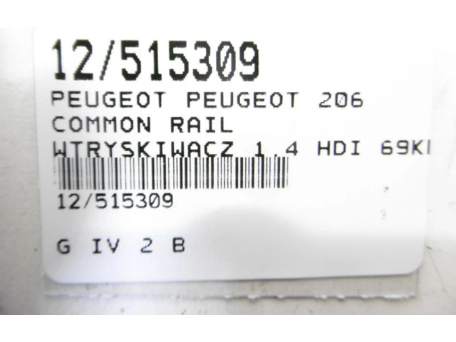Vstřikovač 0445110252, 0445110252 Peugeot 206 CC 8HX