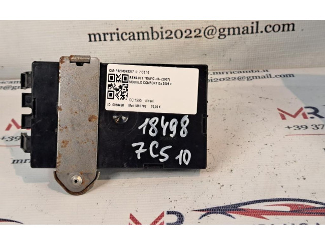Блок комфорта P8200943317, M9R782   Renault Trafic II (X83)   