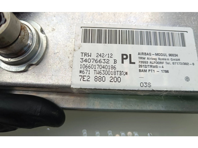Подушка безопасности пассажира 7E2880200, 34076632B Volkswagen Transporter - Caravelle T5