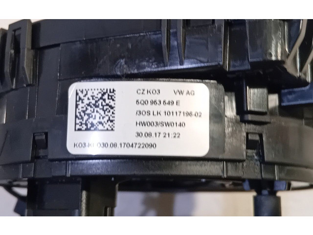 Подрулевой шлейф SRS 5Q0953549E Volkswagen Golf VII