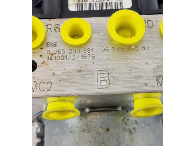 Jednotka ABS 9677025380, 0265230881 Peugeot 3008 I 2014