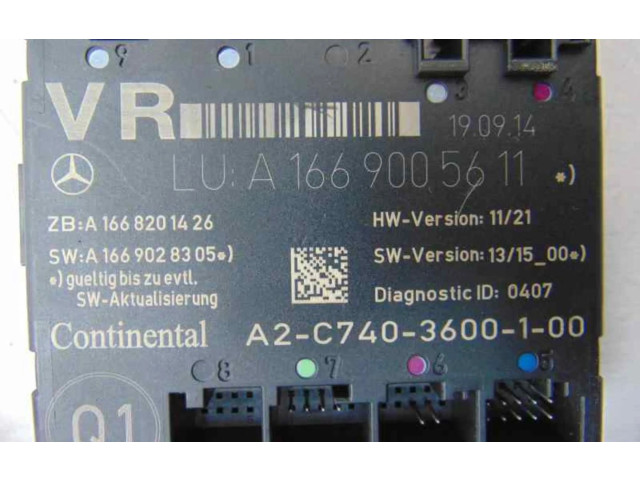 Блок управления A1669005611 Mercedes-Benz A W176