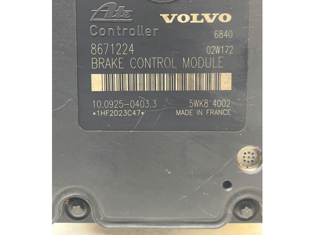 Блок АБС 8671224, 10092504033   Volvo  V70  2000 - 2004 года