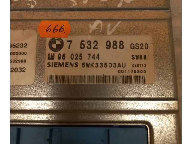 Блок управления коробкой передач 7532988, 96025744 BMW X3 E83