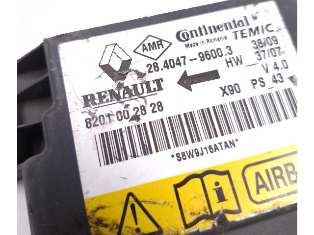 Блок подушек безопасности 8201002828, 28404796003 Dacia Sandero