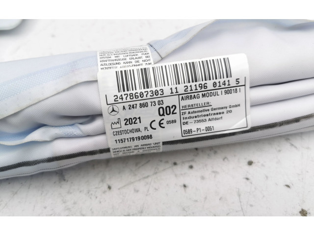 Боковая подушка безопасности A2478607303 Mercedes-Benz EQA