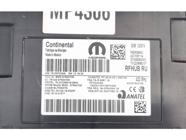 Блок комфорта P68383680AC, 828923087A Chrysler Pacifica