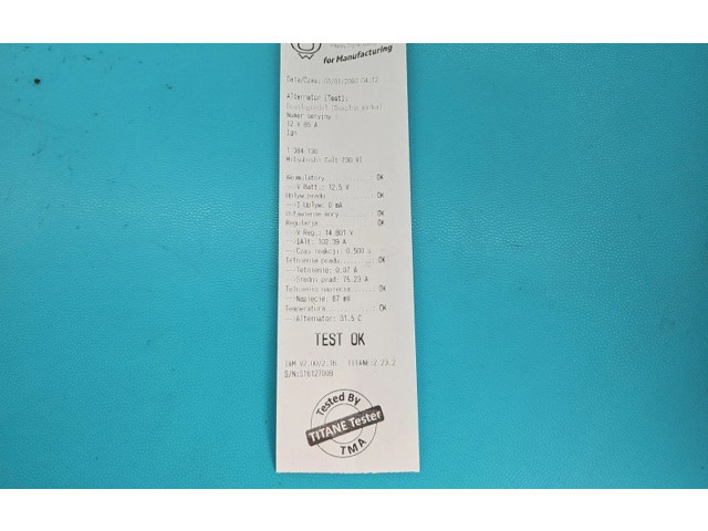 Генератор A5TG1691ZE, IMPRK1384130 Mitsubishi Colt CZ3