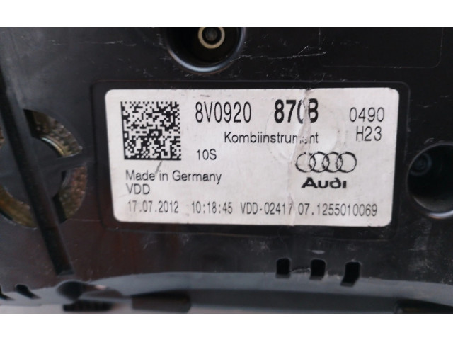Панель приборов 8V0920870B Audi A3 S3 8P