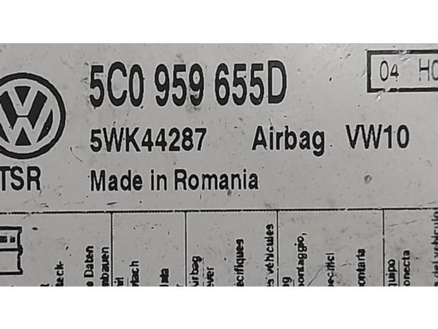 Блок подушек безопасности 5C0959655D, 5WK44287   Volkswagen Golf VI