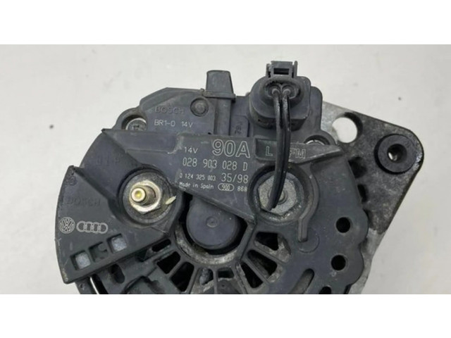 Генератор 028903028D, 0124325003 Audi A3 S3 8L 1.8