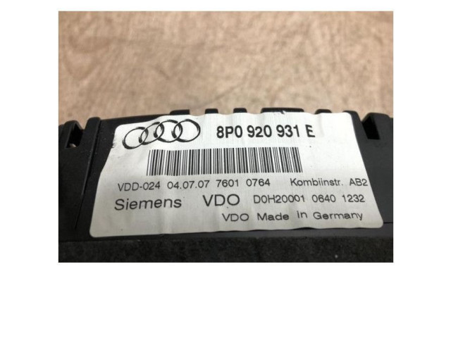 Vstřikovač 8P0920931E, 8P0920931E   Audi RS3 8PA    BGU 