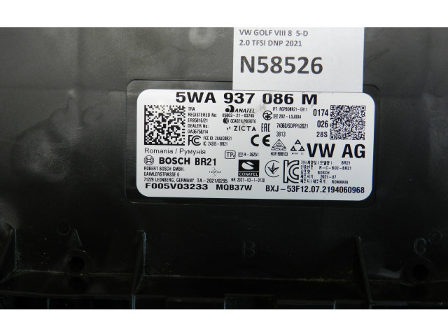 Блок комфорта 5WA937086M, N58526   Volkswagen Golf VIII   