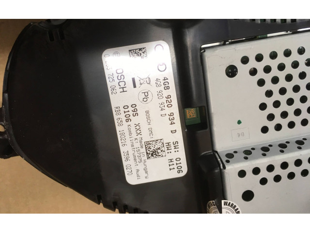 Панель приборов 4G8920934D, 0265725062 Audi A6 C7