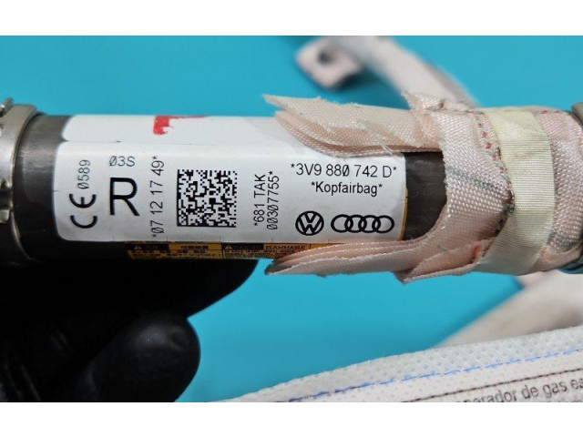 Боковая подушка безопасности 3V9880742D, IMPRK1477048 Skoda Superb B8 (3V)