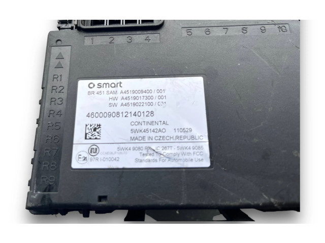 Блок комфорта A4519009400 Smart ForTwo II