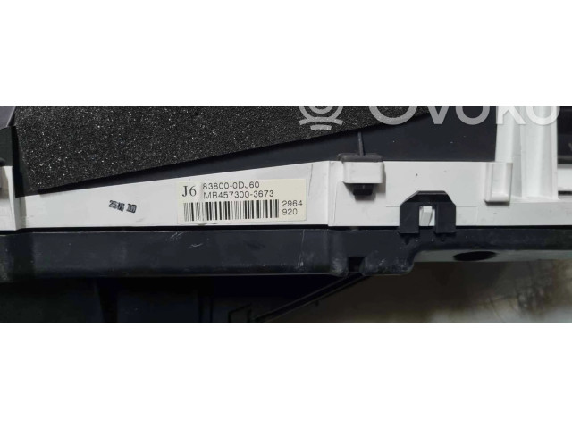 Přístrojová deska Toyota Yaris 2015 83800-0dj60