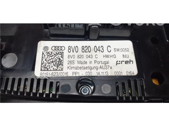 Блок управления климат-контролем 8V0820043C Audi A3 S3 8V