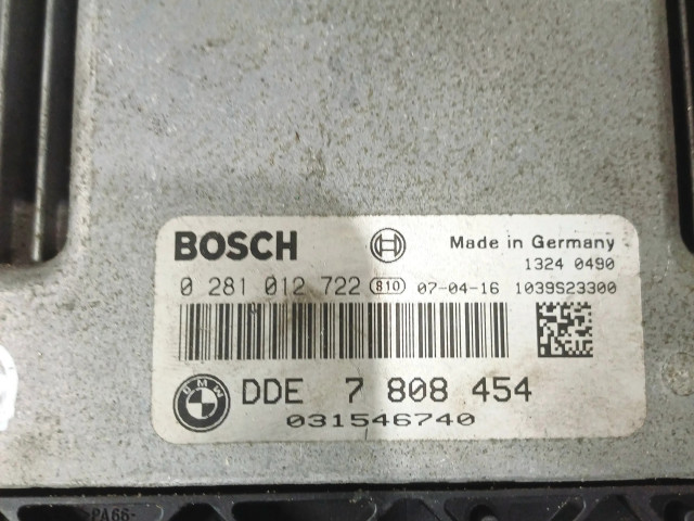 Řídící jednotka 7808454, 0281012722 Mini One - Cooper Coupe R56 2007