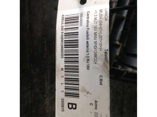   Pojistková skříňka    Lancia Musa 2010