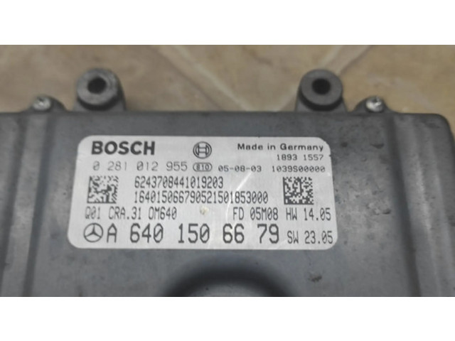 Řídící jednotka A6401506679, 0281012955 Mercedes-Benz B W245 2007