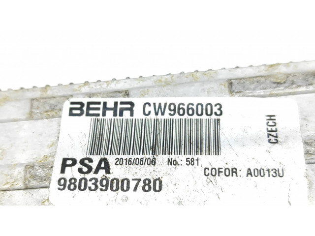Интеркулер  9803900780, CW966003   Peugeot 208 2.0