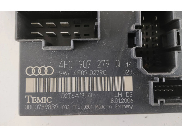 Zámek zadních dveří 4E0907279Q, 4E0910279Q Audi A8 S8 D3 4E 2008