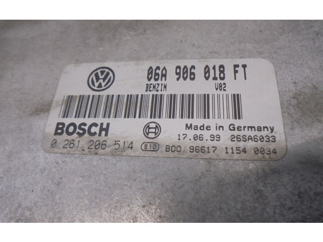 Блок управления двигателя 06A906018FT, 0261206514 Volkswagen Golf SportWagen