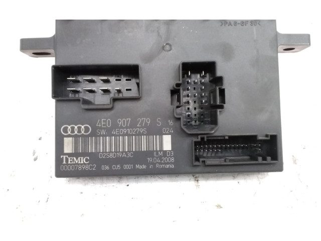 Zámek zadních dveří 4E0907279S, 4E0910279S Audi A8 S8 D3 4E 2008