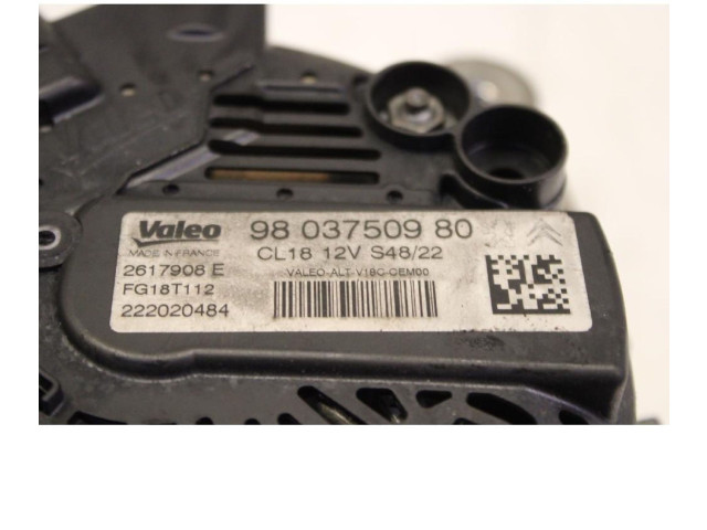 Генератор 9803750980 Peugeot Partner III