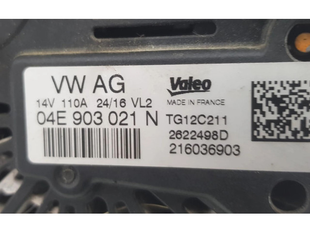 Генератор 04E903021N, 04E903021N   Volkswagen Polo      