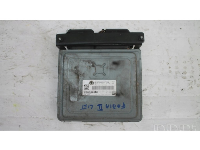 Блок управления двигателя 03F906070HL Skoda Fabia Mk2 (5J)