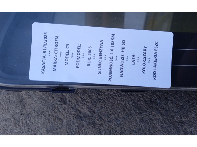 Přístrojová deska Citroen C3 2005