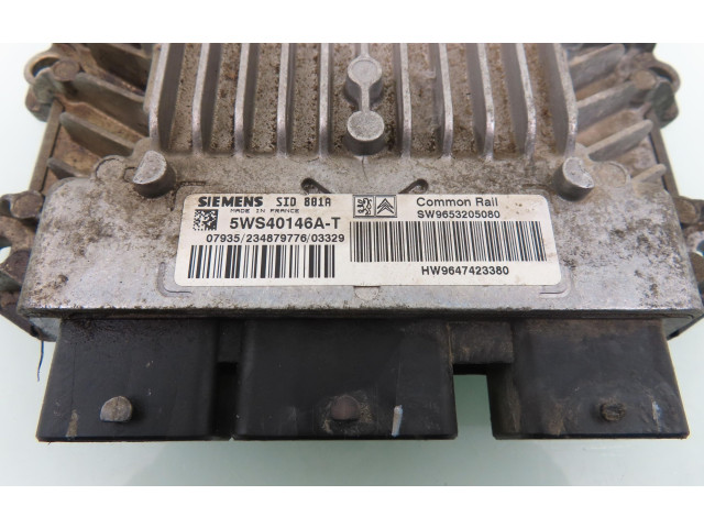 Řídící jednotka SW9653205080, 5WS40146AT   Citroen Berlingo 2003